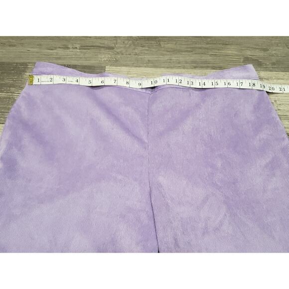 Alfred Dunner Plus Size Victoria Falls Corduroy Pull-On Elastic Classic Fit Pant - Picture 8 of 8